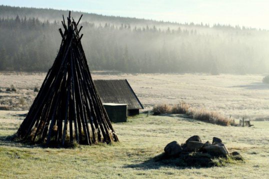 Sobotní ráno a okolí chaty